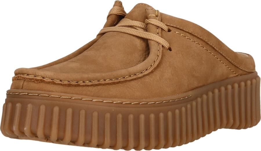 Clarks Clogs Torhill Mule Plateausandaal muiltjes met plateauzool en siernaad - Foto 2