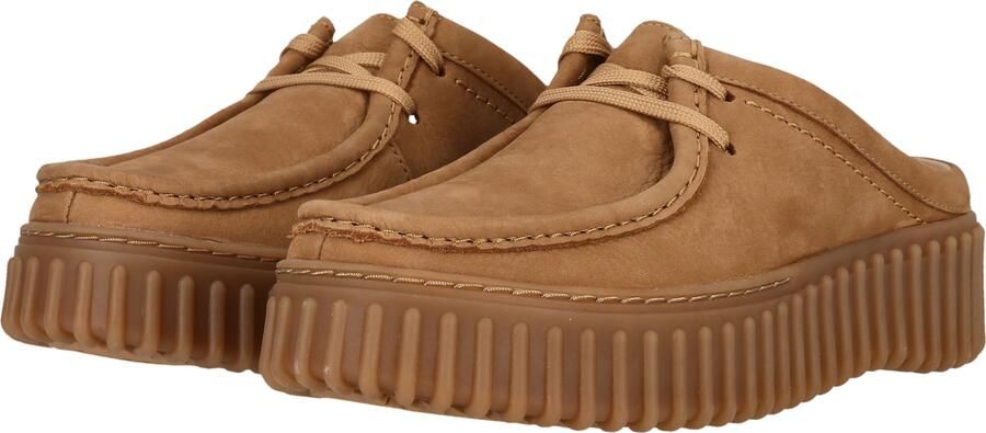 Clarks Clogs Torhill Mule Plateausandaal muiltjes met plateauzool en siernaad - Foto 6