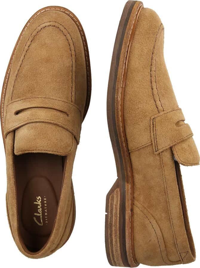 CLARKS Instappers 'Aldwin' lichtbruin - Foto 4