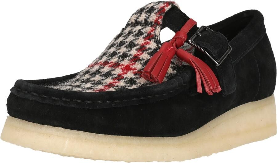 CLARKS Instappers 'Wallabee T Bar' zwart