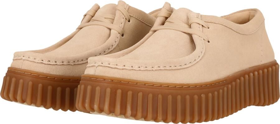 CLARKS Veterschoen 'Torhill Bee' ecru - Foto 3
