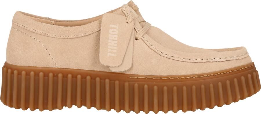 CLARKS Veterschoen 'Torhill Bee' ecru - Foto 4
