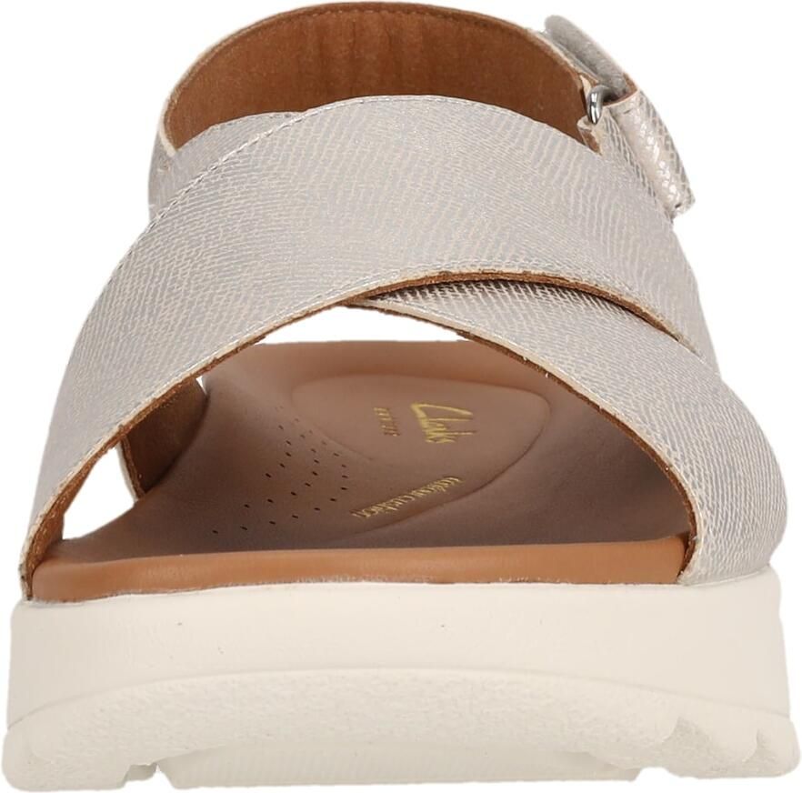 Clarks Sandalen DashLite Wish plateausandaal klittenbandschoen met modieuze kruisbandage - Foto 2