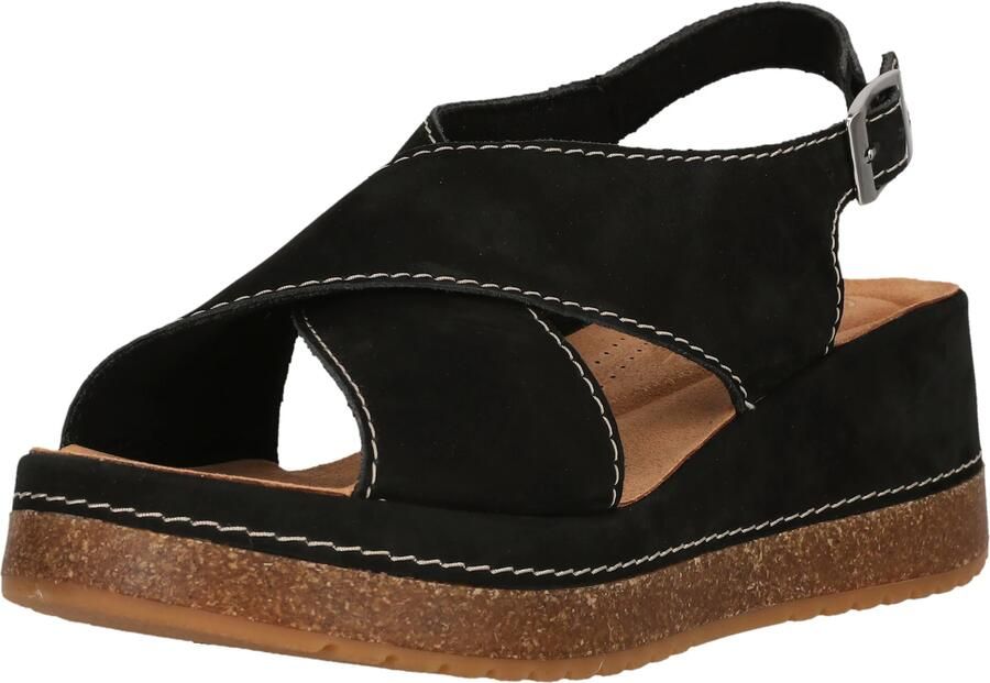 Clarks Shoes Kassanda Step Sandalen Zwart 1 2 Vrouw