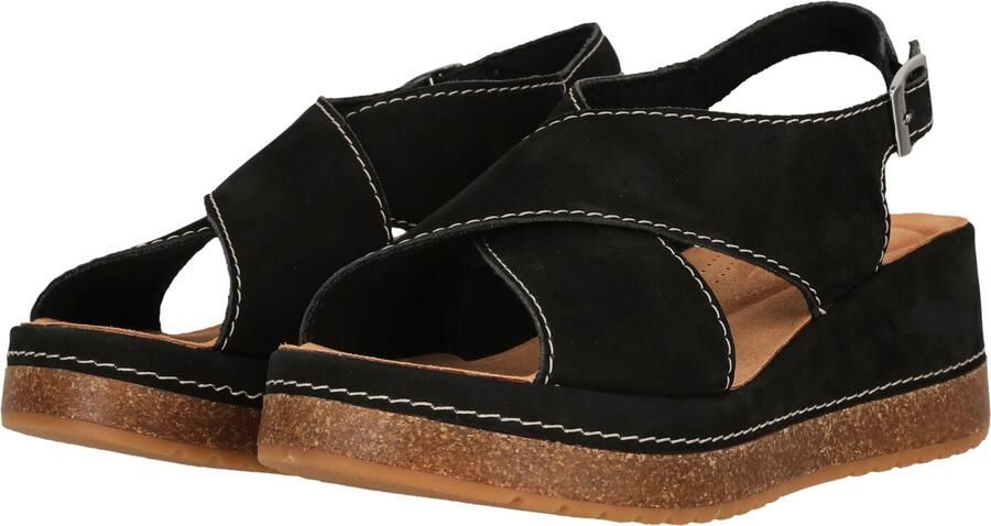 Clarks Shoes Kassanda Step Sandalen Zwart 1 2 Vrouw - Foto 4