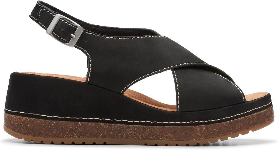 Clarks Shoes Kassanda Step Sandalen Zwart 1 2 Vrouw - Foto 3