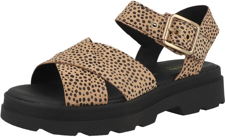 CLARKS Sandalen met riem 'Orinoco 3' lichtbruin zwart