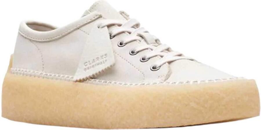 Clarks Witte Caravan Sneakers van Suede Wit Heren - Foto 4