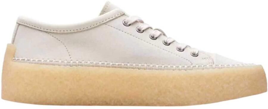 Clarks Witte Caravan Sneakers van Suede Wit Heren - Foto 5