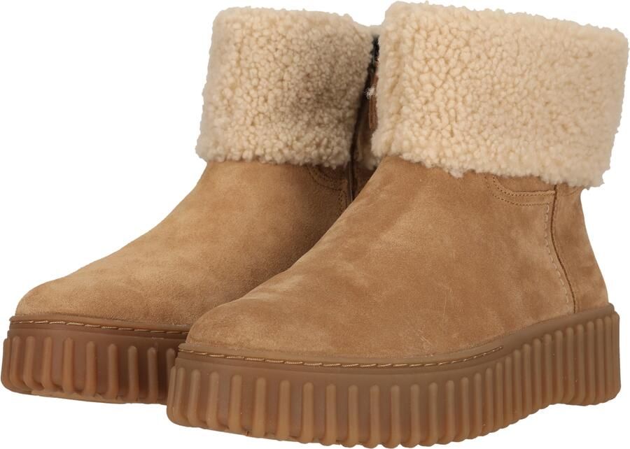 CLARKS Snowboots 'Torhill Turn Light Tan WLined' bruin - Foto 3