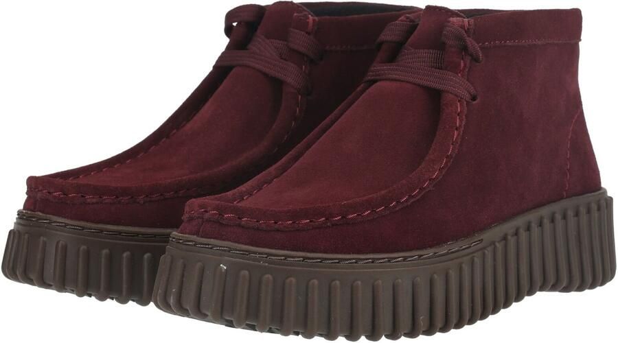 CLARKS ORIGINALS Clarks Veterschoenen Dames Torhill Moss Dames Suède Bordeaux - Foto 13