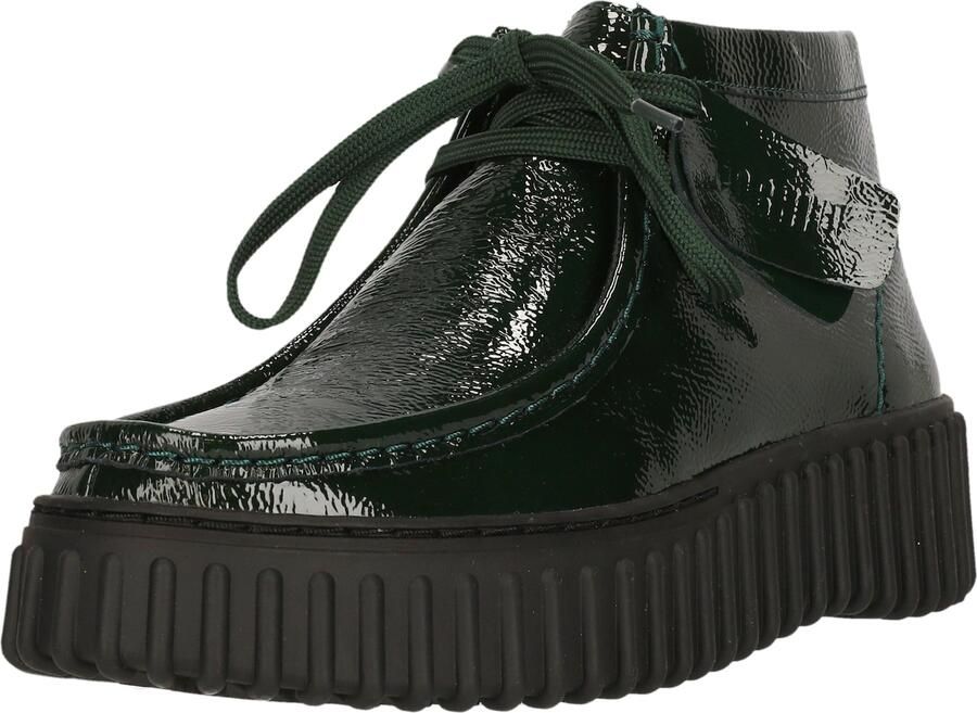CLARKS Veterlaarsjes 'Torhill Moss' donkergroen
