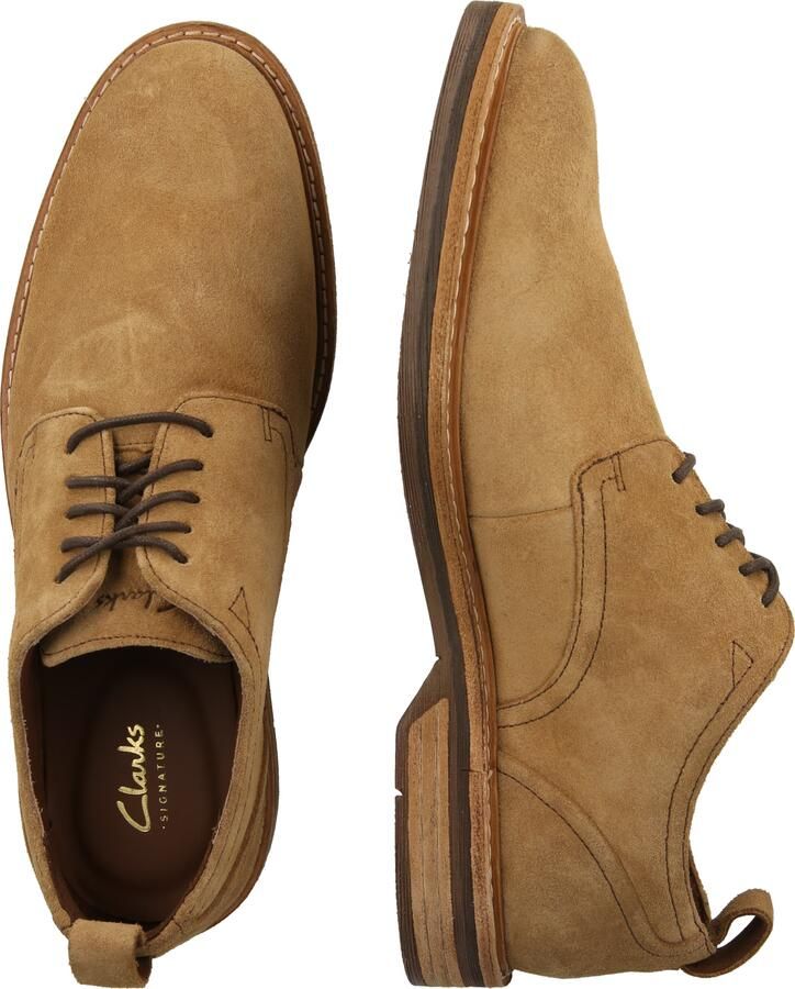 CLARKS Veterschoen 'Aldwin' lichtbruin - Foto 3