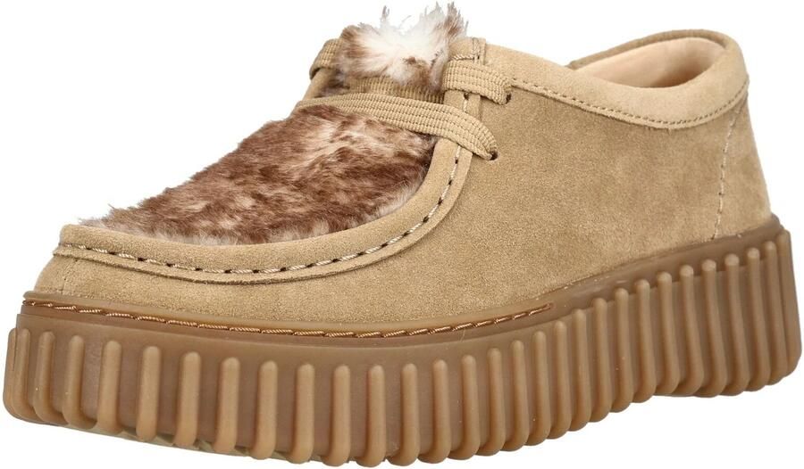 Clarks TORHILL BEE Dames veterschoenen Wit beige - Foto 2