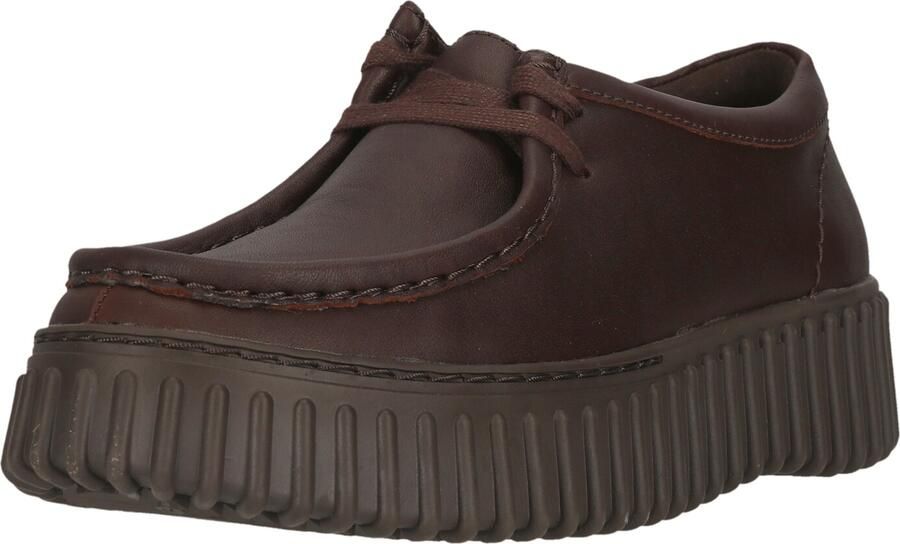 Clarks Torhill Bee donkerbruin Dames Veterschoenen donkerbruin - Foto 4