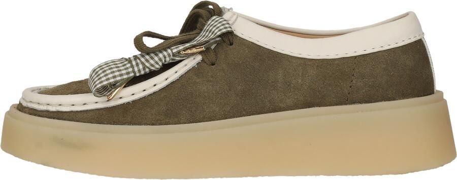 CLARKS Veterschoen 'Torview' crème olijfgroen - Foto 6
