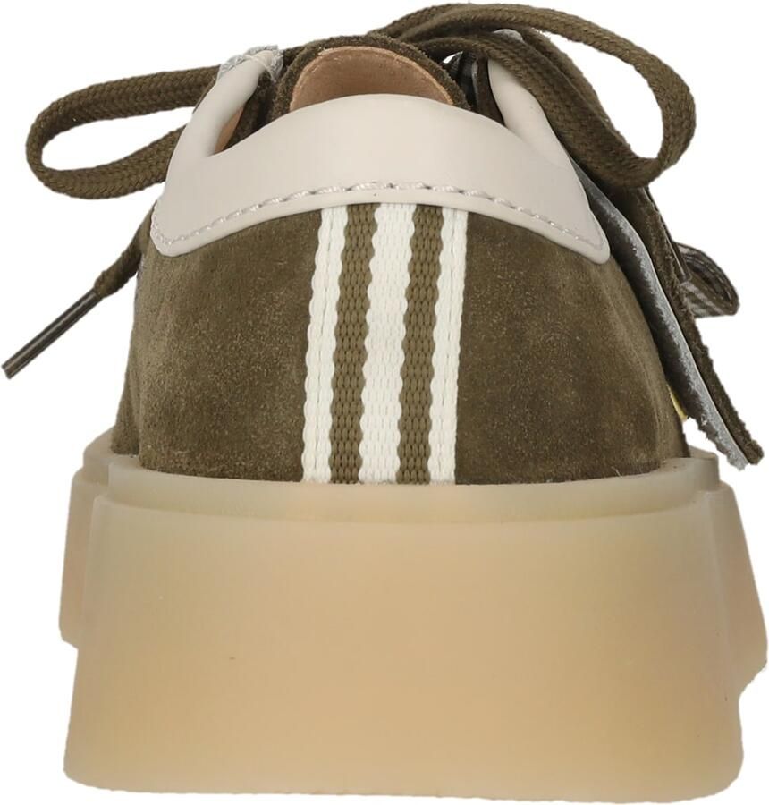 CLARKS Veterschoen 'Torview' crème olijfgroen - Foto 2