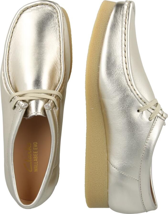 Clarks WallabeeEVOSh Dames Veterschoenen Gold Leather - Foto 9