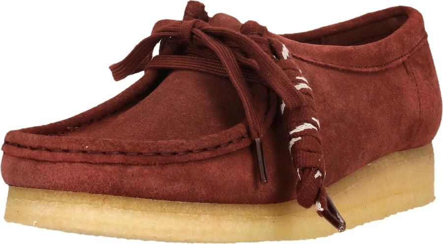 CLARKS Veterschoen 'Wallabee' rood