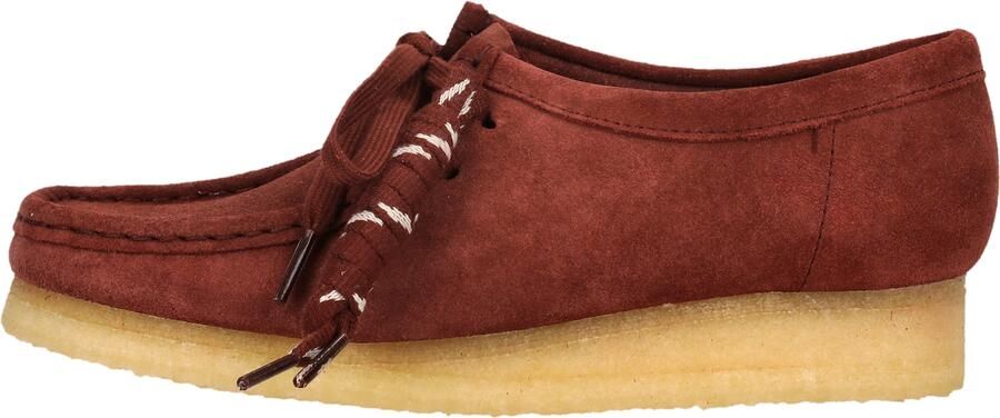 CLARKS Veterschoen 'Wallabee' rood - Foto 5