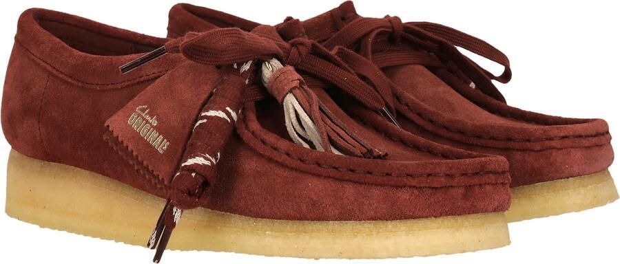 CLARKS Veterschoen 'Wallabee' rood - Foto 3