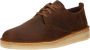 Clarks Coal London Beeswax Bruin Leer Lage veterschoenen Heren - Thumbnail 4