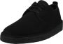 Clarks Coal London Black Suede Zwart Suede Lage veterschoenen Heren - Thumbnail 2