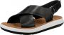 Clarks Jemsa Cross Sandals Zwart Dames - Thumbnail 3