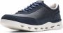Clarks Comfortabele Leren Blauwe Sneakers voor Heren Multicolor Heren - Thumbnail 6