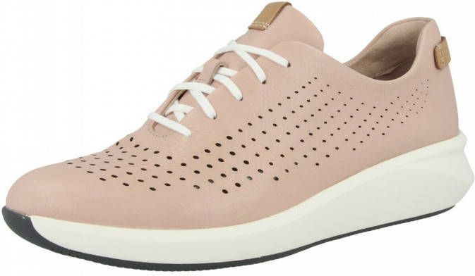 Clarks Dames schoenen Un Rio Tie D blush leather