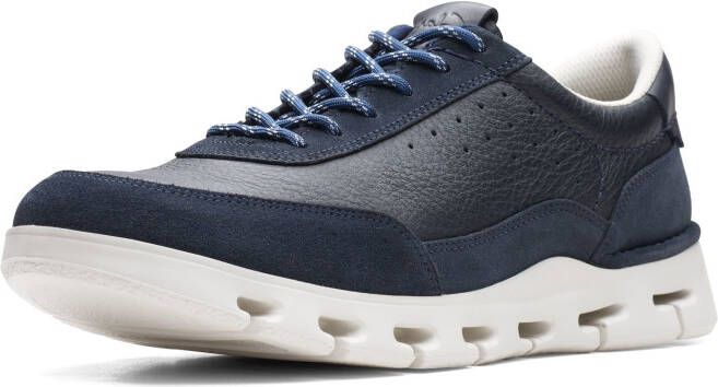 Clarks Comfortabele Leren Blauwe Sneakers voor Heren Multicolor Heren - Foto 13