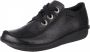 Clarks Zwarte Leren Casual Veterschoenen Black Dames - Thumbnail 3