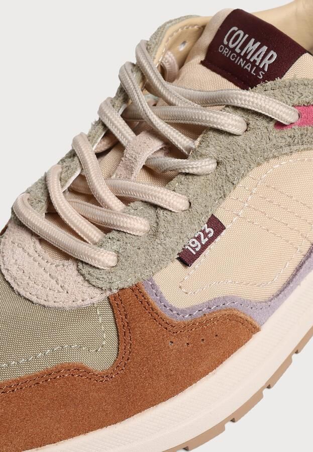 Colmar Sneakers laag 'Logan Effect' beige bruin olijfgroen lichtlila - Foto 5