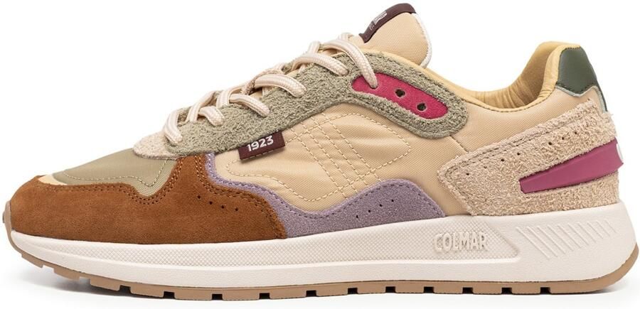 Colmar Sneakers laag 'Logan Effect' beige bruin olijfgroen lichtlila - Foto 7