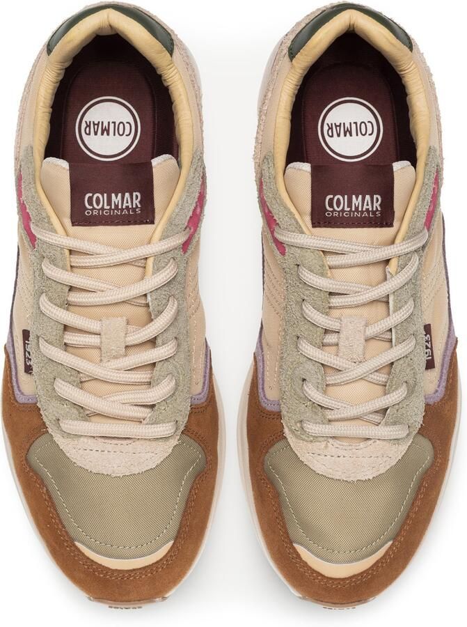 Colmar Sneakers laag 'Logan Effect' beige bruin olijfgroen lichtlila - Foto 3