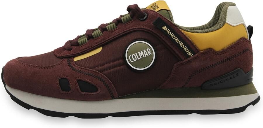 Colmar Sneakers laag 'Travis' mosterd kaki bordeaux wit - Foto 4