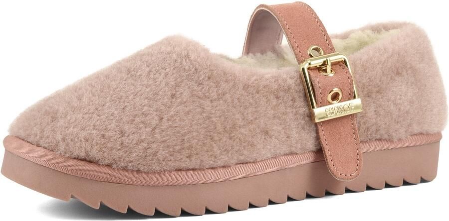 COLORS OF CALIFORNIA Ballerina met riempjes rosa