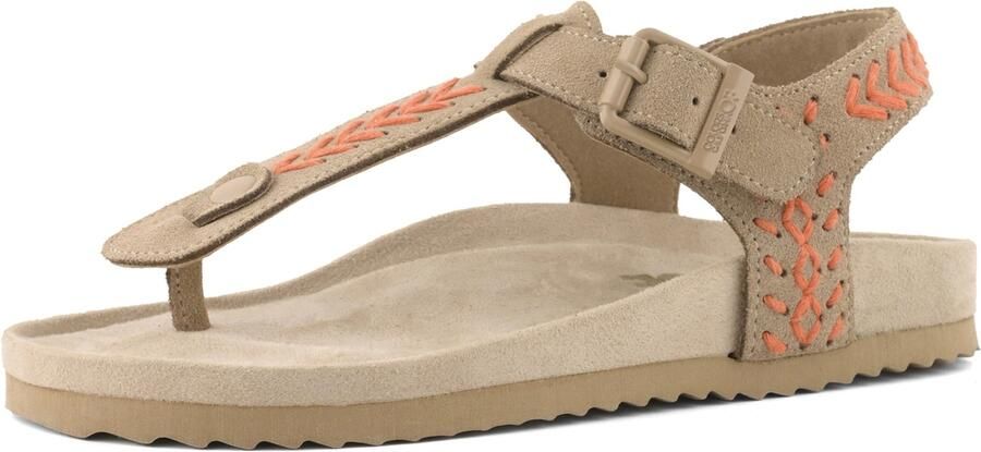 COLORS OF CALIFORNIA Teenslipper stone grey oranje