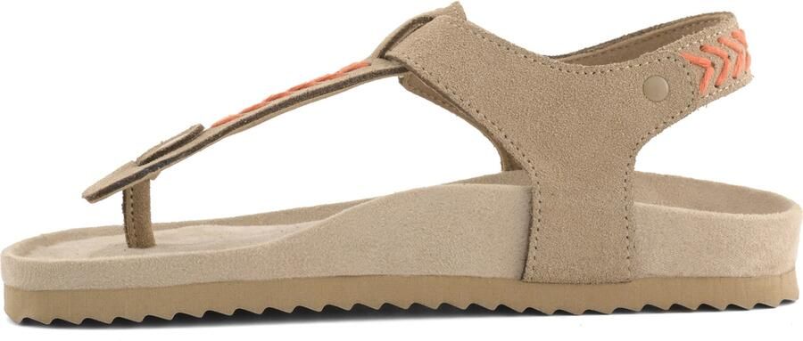 COLORS OF CALIFORNIA Teenslipper stone grey oranje - Foto 3
