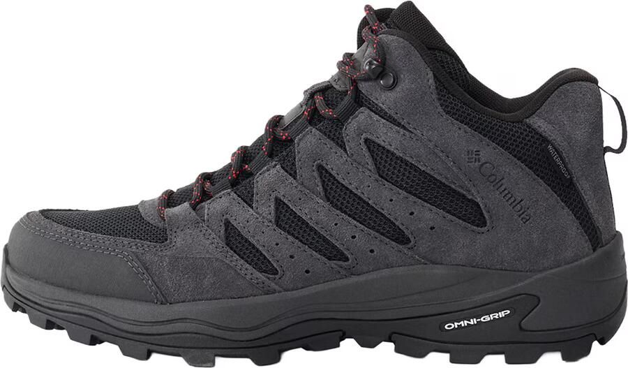 Columbia REDMOND™ IV MID WATERPROOF Heren Wandelschoenen Black Mountain Red - Foto 3