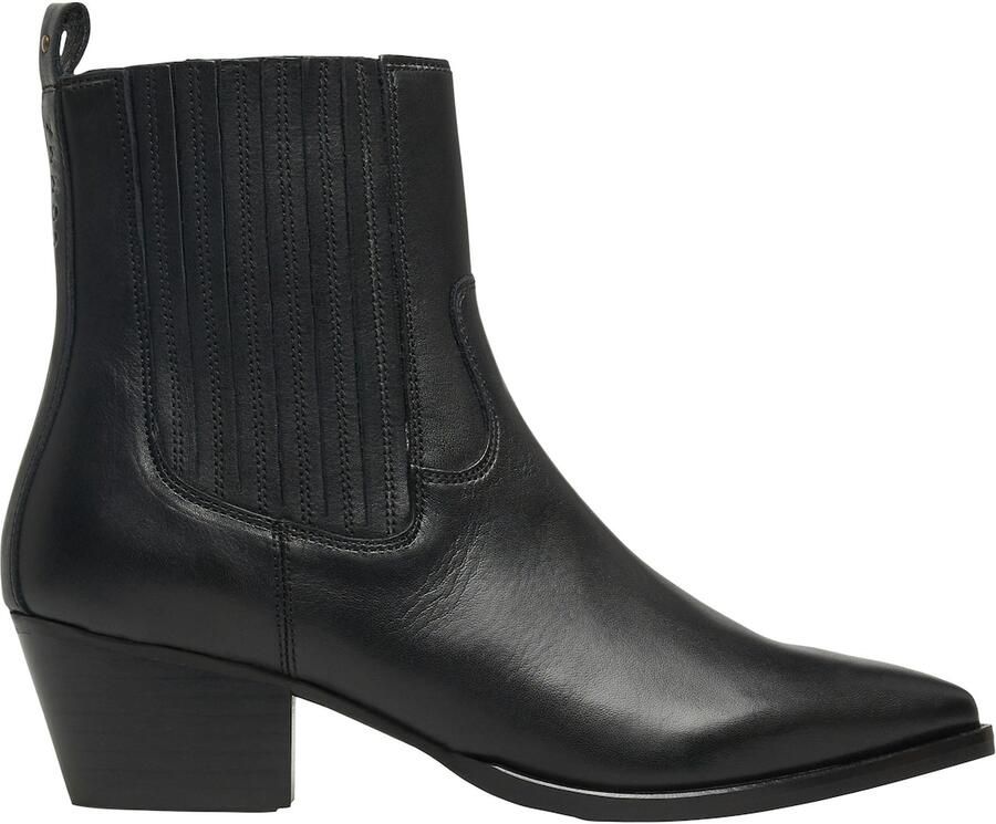 Comma Shoes western leren cowboy boots zwart - Foto 4