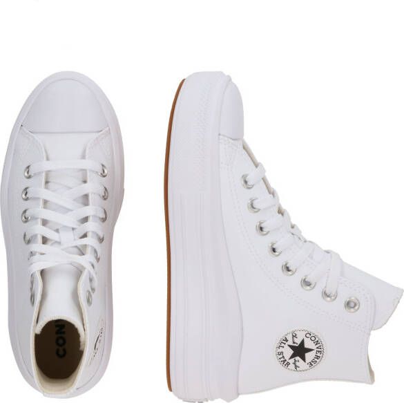 Converse CHUCK TAYLOR ALL STAR MOVE PLATFORM FUNDATIONAL LEATHER Wit - Foto 3