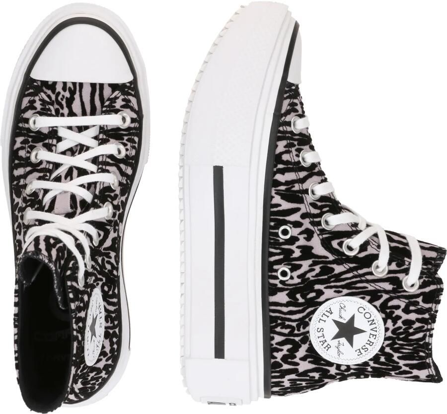 CONVERSE Sneakers hoog 'CTAS LIFT DOUBLE STACK' zwart offwhite - Foto 2