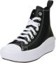 Converse Chuck Taylor All Star Move Platform Leather Fashion sneakers Schoenen black black white maat: 37 beschikbare maaten:37 39 38.5 40 - Thumbnail 4