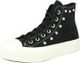 Converse Chuck Taylor All Star Lift Hi Hoge sneakers Dames Zwart - Thumbnail 3