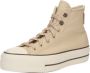 Converse Chuck Taylor All Star Lift Hi Sneakers Leren Sneaker Dames Beige - Thumbnail 4