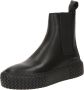 Copenhagen Shoes Stijlvolle Chelsea Boots met plateauzool Black Dames - Thumbnail 4