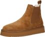 Copenhagen Shoes Suède Lamsvachtlaarzen met Stretch-inzetstukken Brown Dames - Thumbnail 2