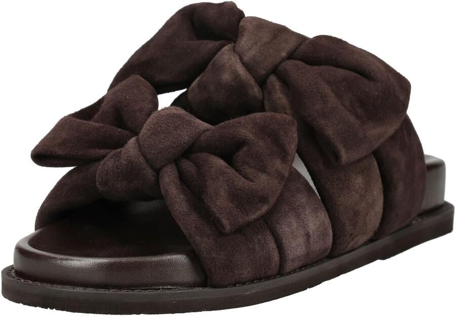 Copenhagen Shoes suède slippers donkerbruin