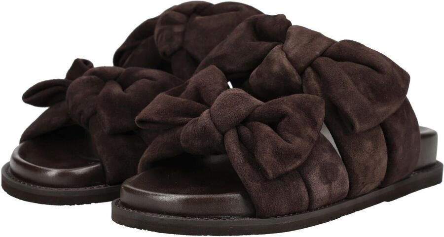 Copenhagen Shoes suède slippers donkerbruin - Foto 10
